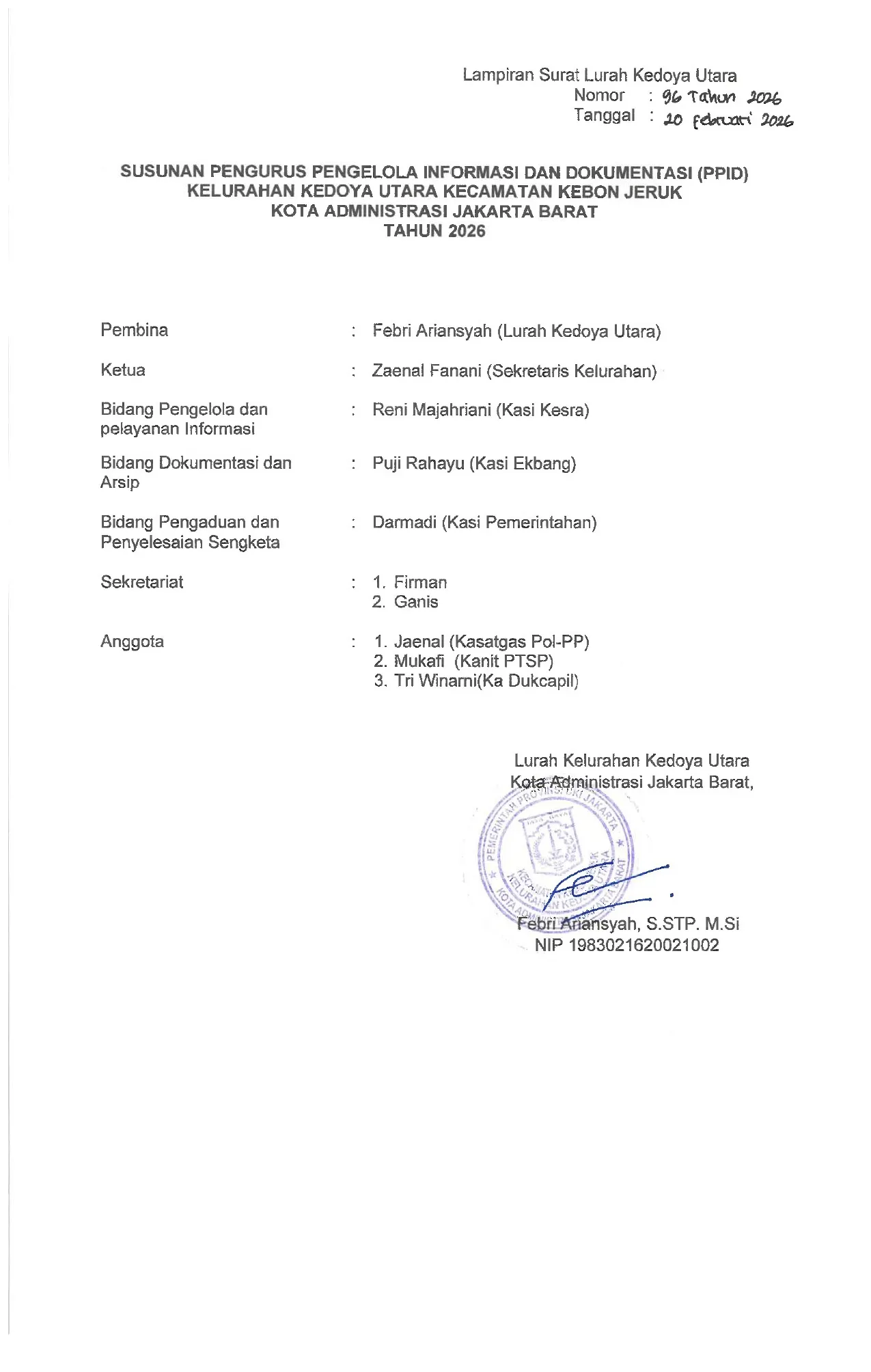 PPID Struktur Organisasi